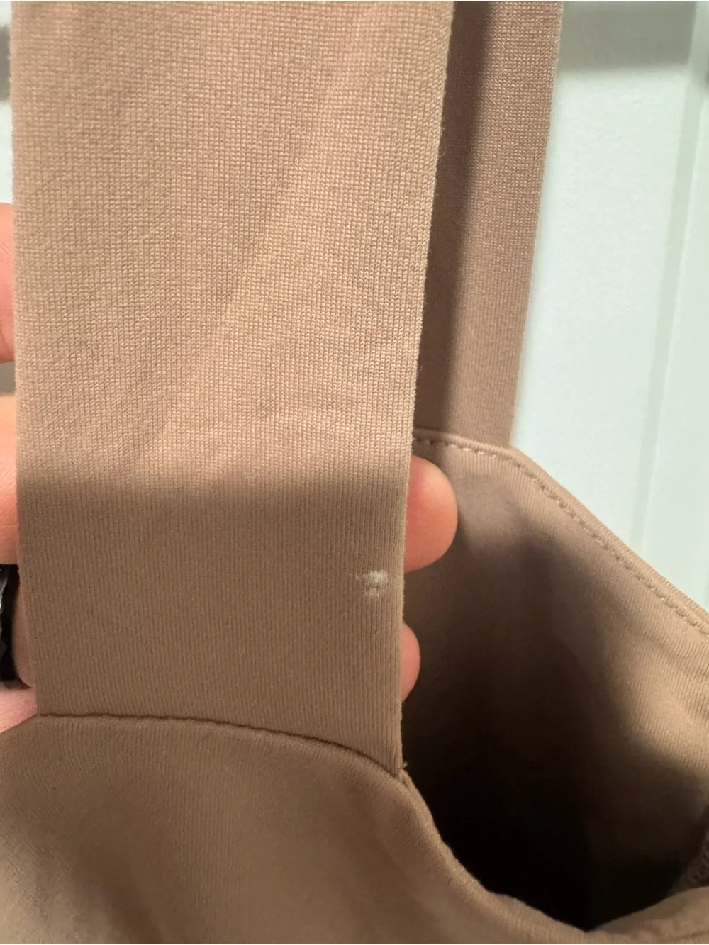 Abercrombie & Fitch Nude Tank Bodysuit with Wide Straps